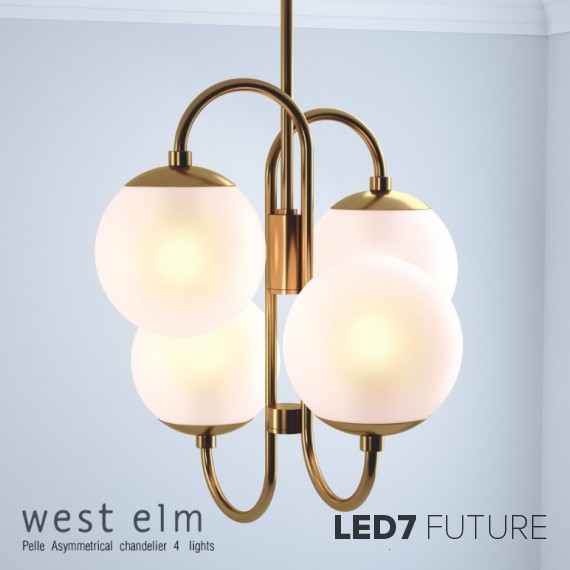 Pelle - Symmetrical Chandelier 4 Lights